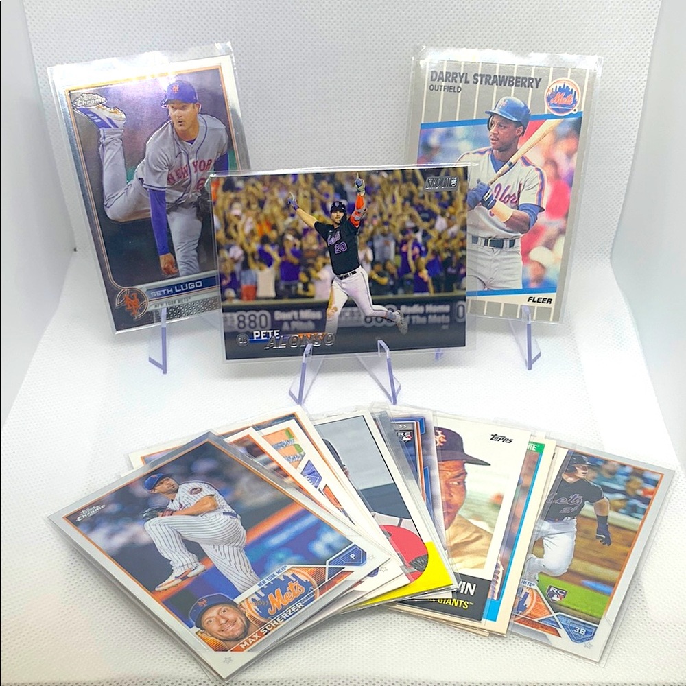 New York Mets MLB Baseball Card Set Doc Gooden Strawberry Irvin Alonso Perfect!